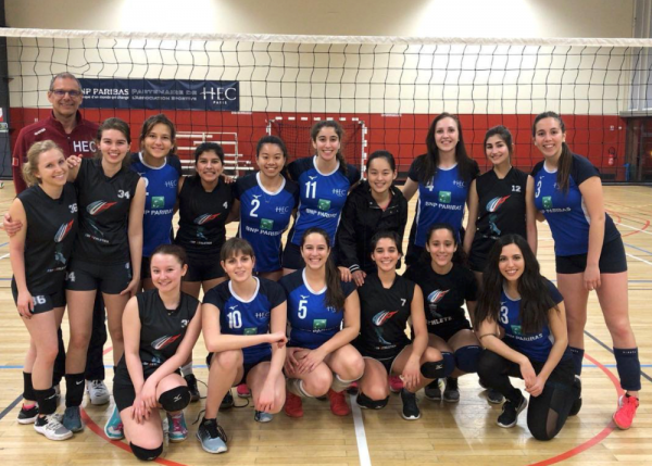 Vball team vs HEC Spring 2019